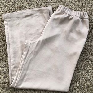 Gold Wide Leg Pull On Pants